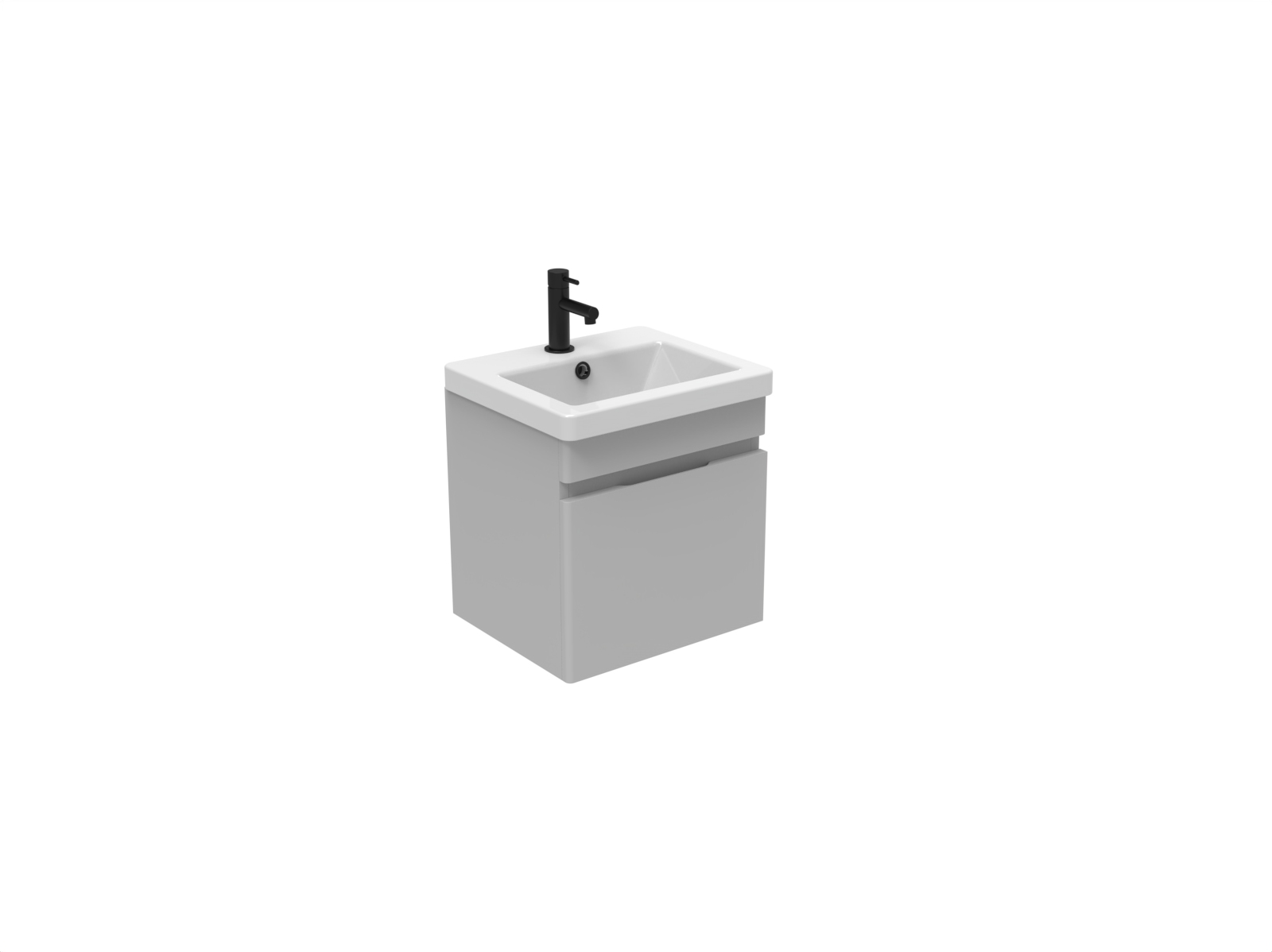 AIR 40cm 1 door wall mounted unit - Dove Grey