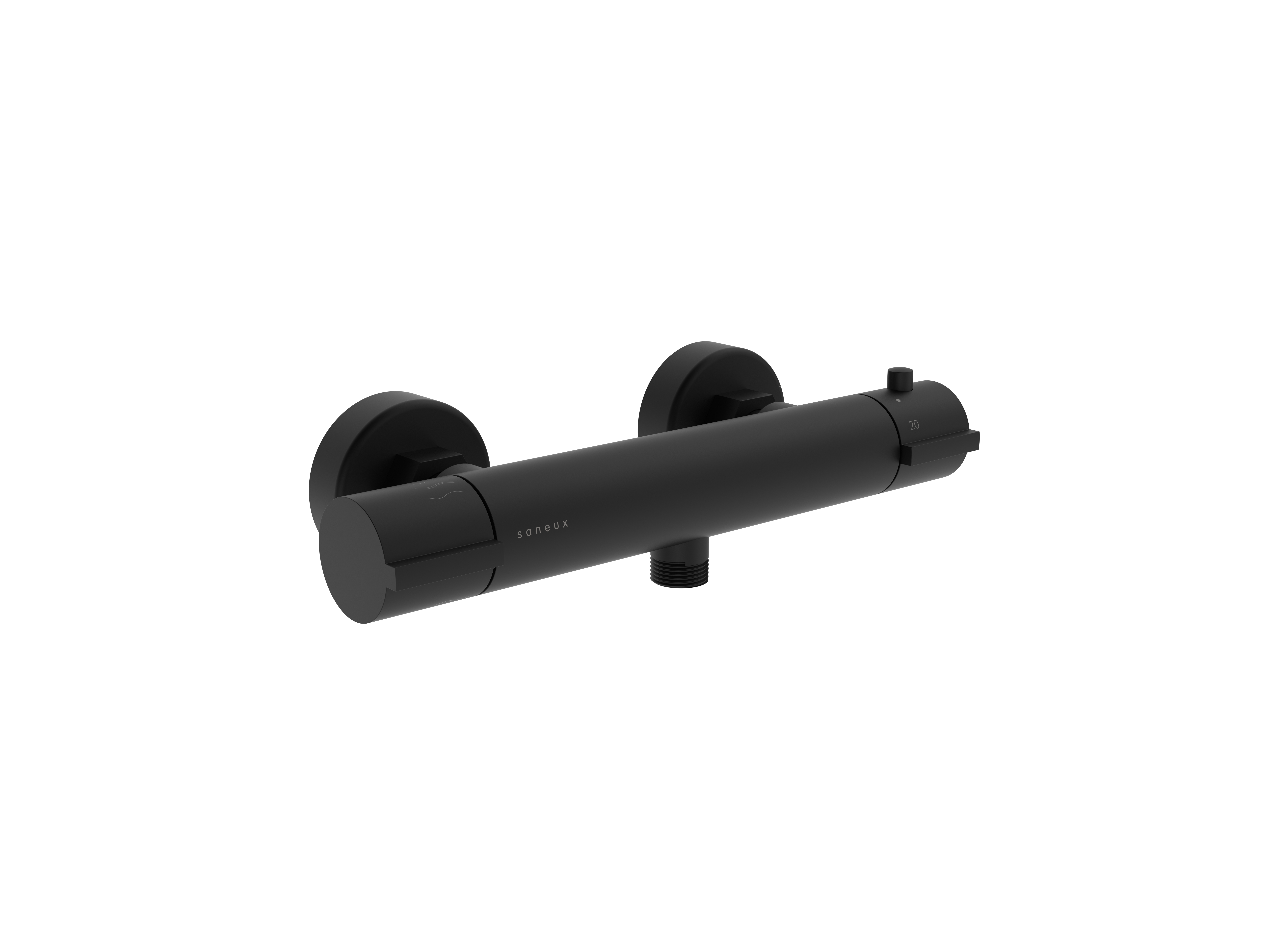 COS 2 way thermostatic bar valve - Matte Black