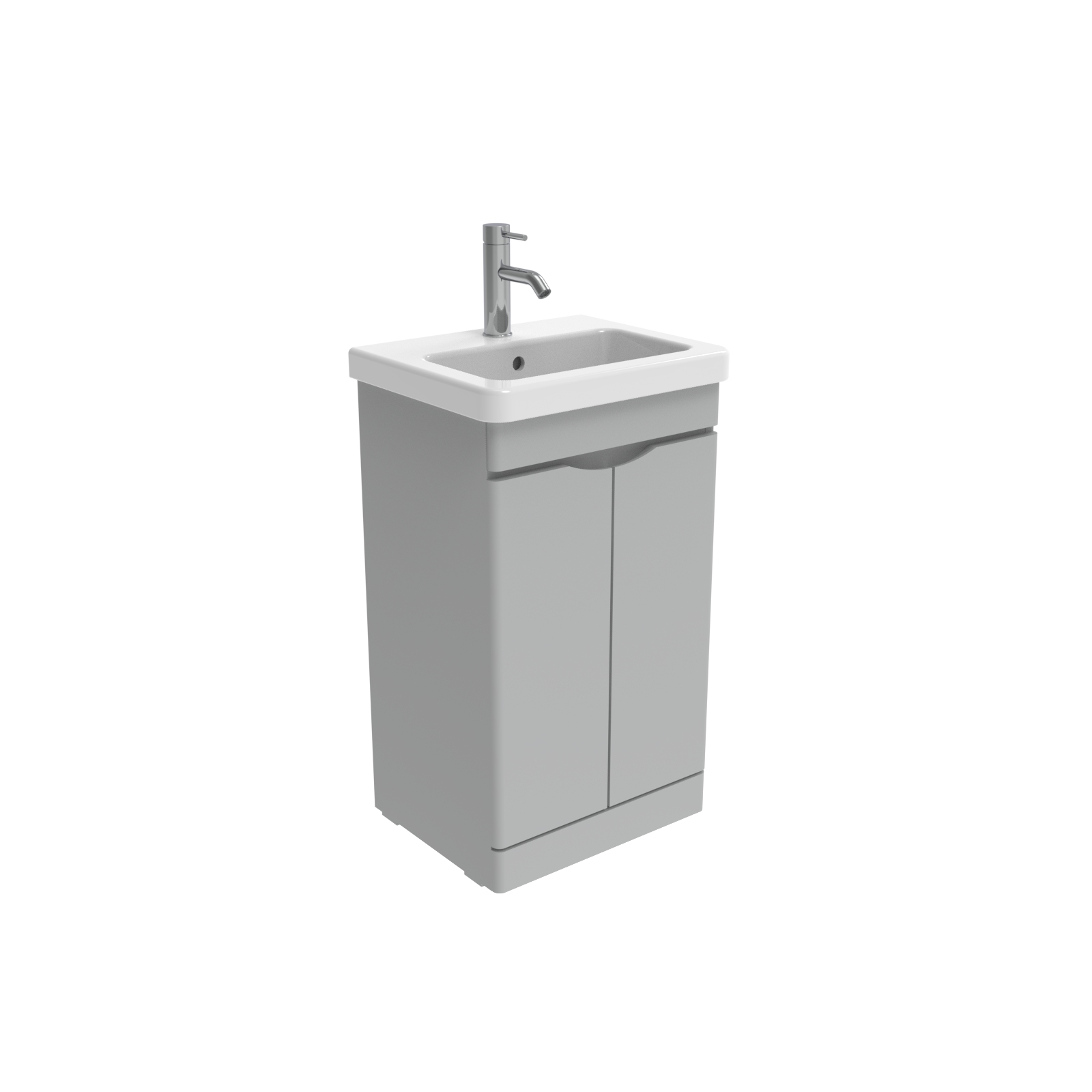 INDIGO 50cm 2 door floor standing unit - Dove Grey